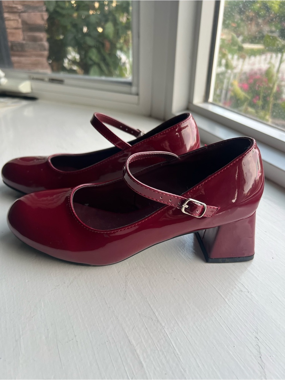 Cider Block Heel Patent Mary Jane’s, EU 37